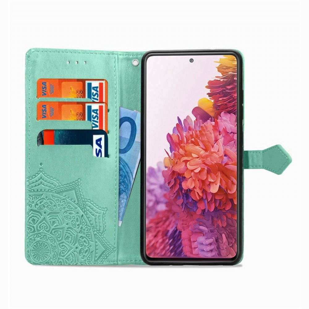 Folio-hoesje voor Samsung Galaxy S20 FE Mandala Van Middelbare Leeftijd