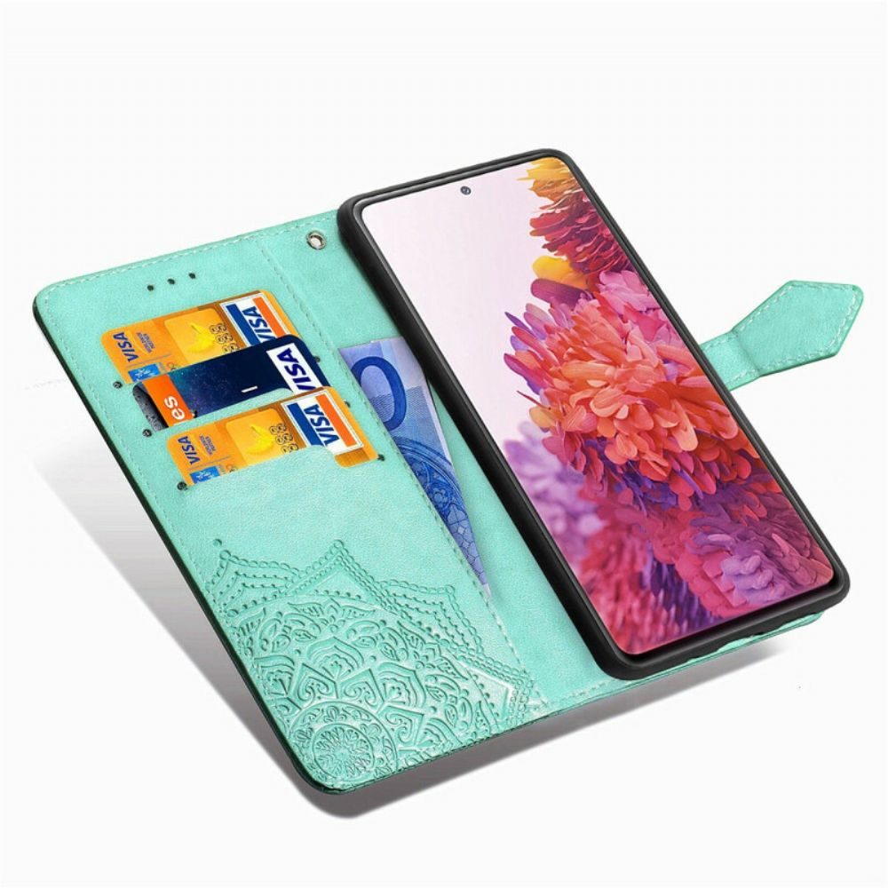 Folio-hoesje voor Samsung Galaxy S20 FE Mandala Van Middelbare Leeftijd