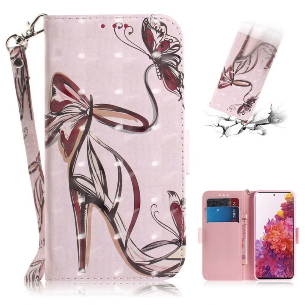 Folio-hoesje voor Samsung Galaxy S20 FE Met Ketting Bandpomp