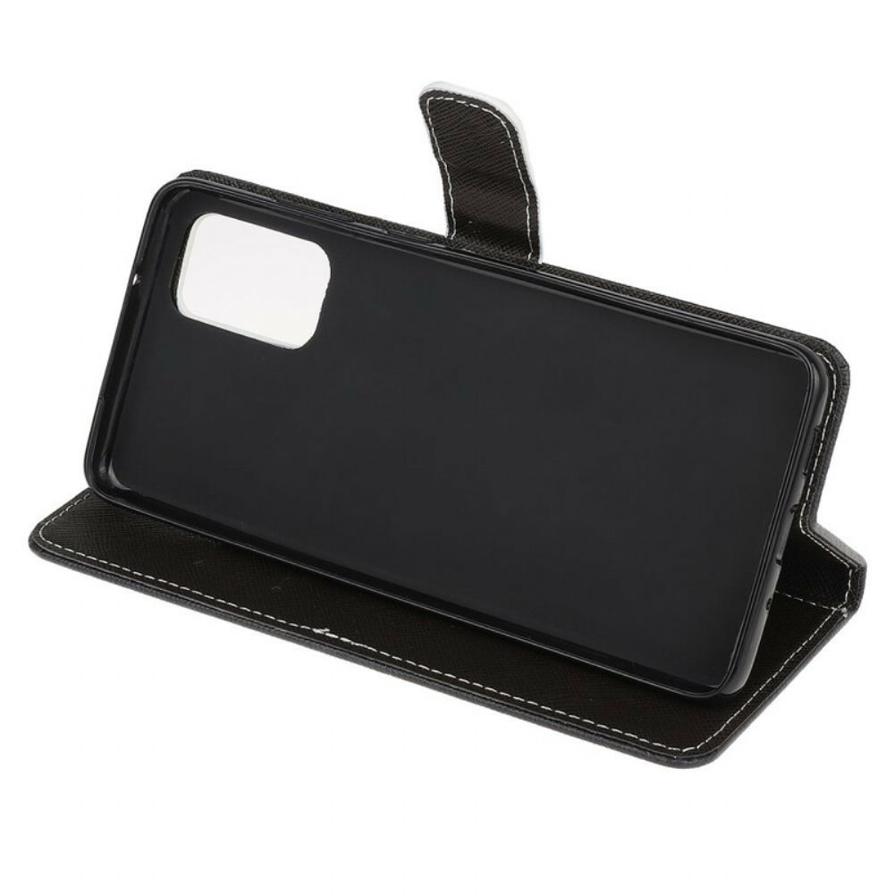 Folio-hoesje voor Samsung Galaxy S20 FE Met Ketting Thong Luipaard