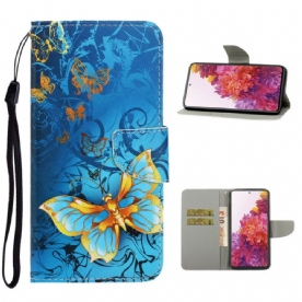 Folio-hoesje voor Samsung Galaxy S20 FE Met Ketting Vlinderriem Variaties