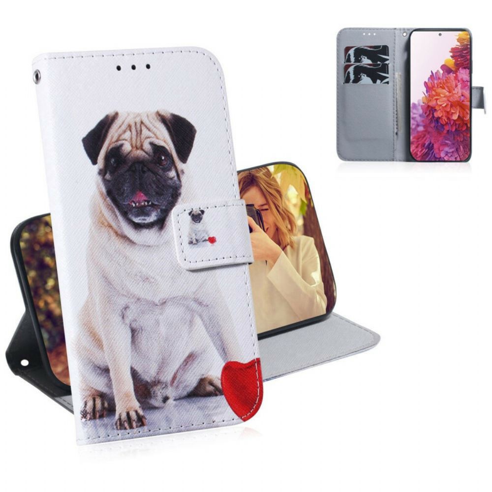 Folio-hoesje voor Samsung Galaxy S20 FE Mopshond