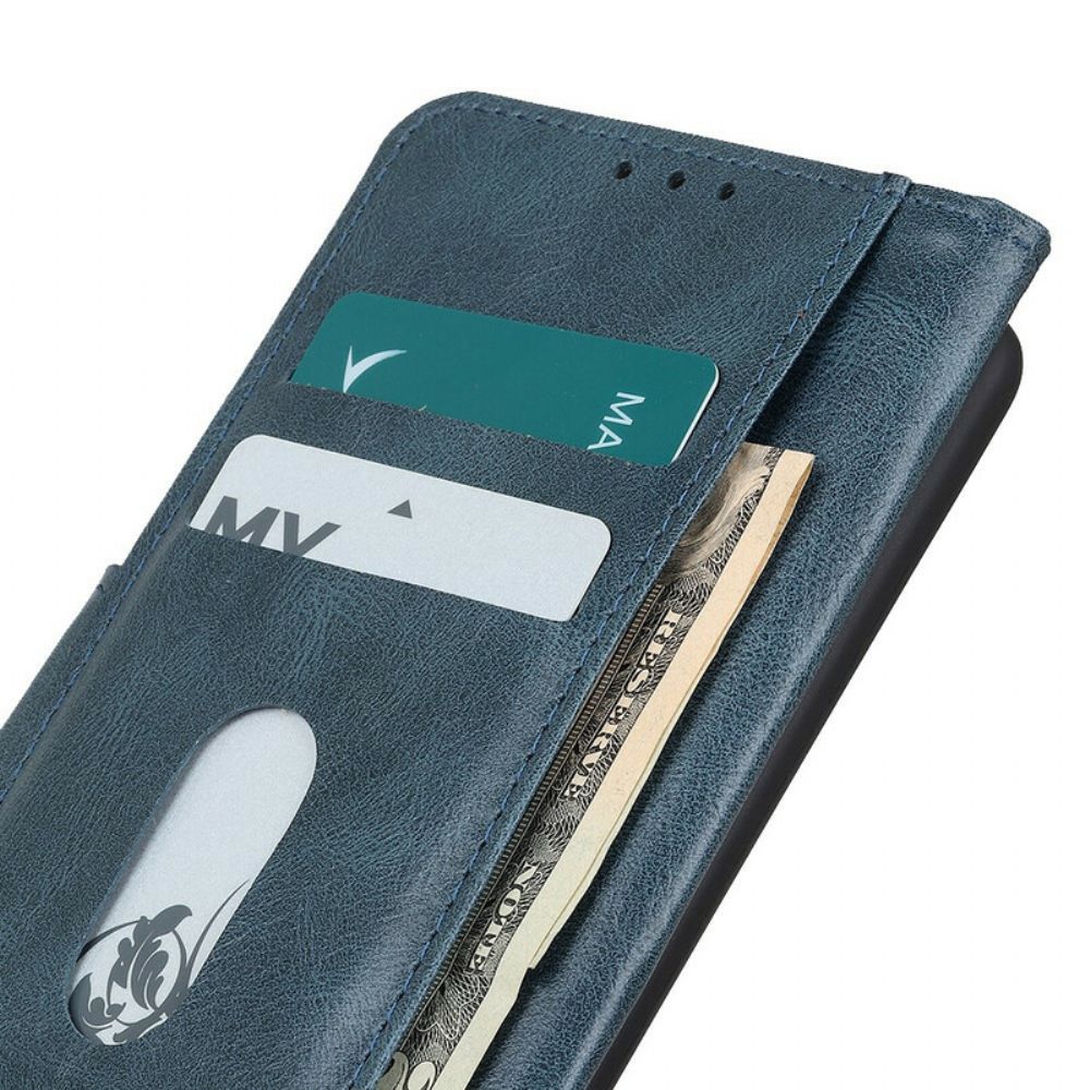 Folio-hoesje voor Samsung Galaxy S20 FE Omkeerbare Sluiting Met Leereffect