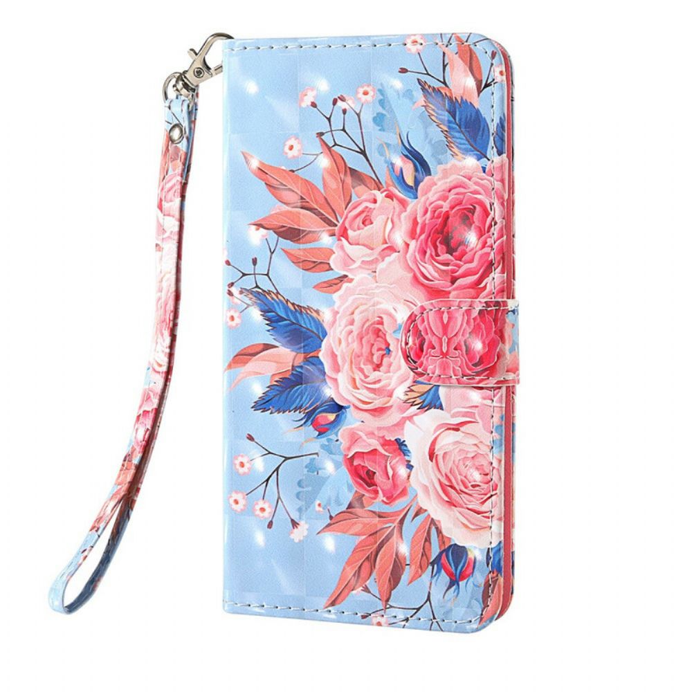 Folio-hoesje voor Samsung Galaxy S20 FE Romantische Spot Met Lanyard