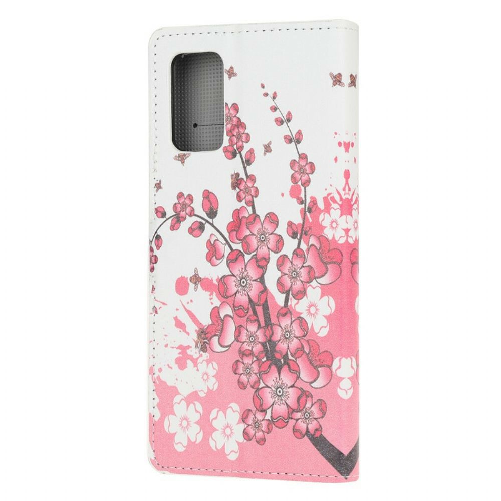 Folio-hoesje voor Samsung Galaxy S20 FE Tropische Bloemen