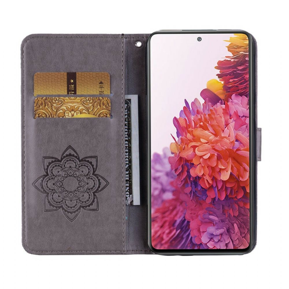 Folio-hoesje voor Samsung Galaxy S20 FE Uil Mandala En Charm