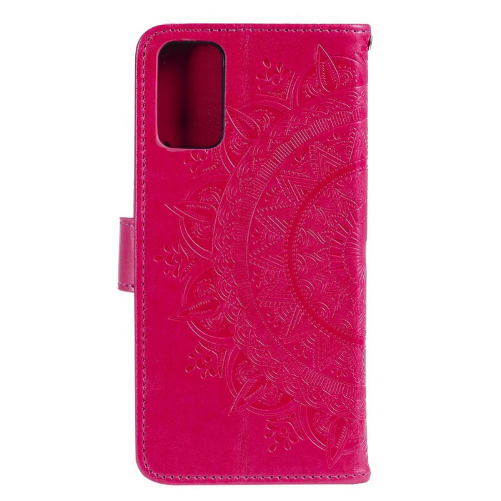 Folio-hoesje voor Samsung Galaxy S20 FE Zon Mandala