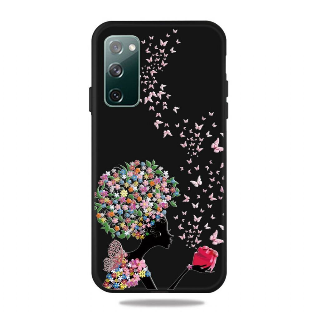 Hoesje voor Samsung Galaxy S20 FE Gebloemd Hoofd Vrouw