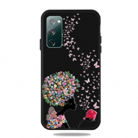 Hoesje voor Samsung Galaxy S20 FE Gebloemd Hoofd Vrouw