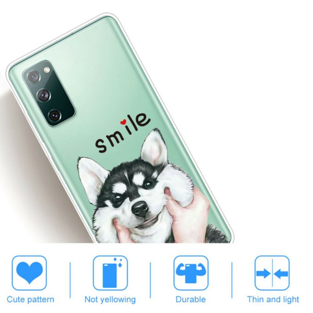 Hoesje voor Samsung Galaxy S20 FE Glimlach Hond