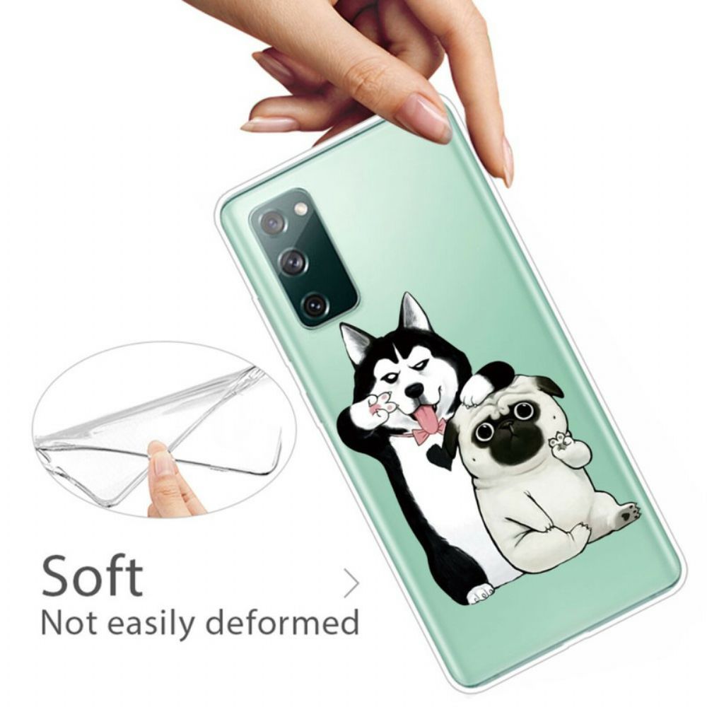 Hoesje voor Samsung Galaxy S20 FE Grappige Honden