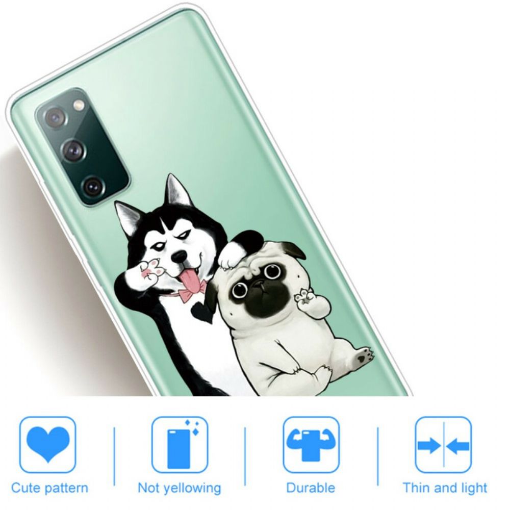 Hoesje voor Samsung Galaxy S20 FE Grappige Honden