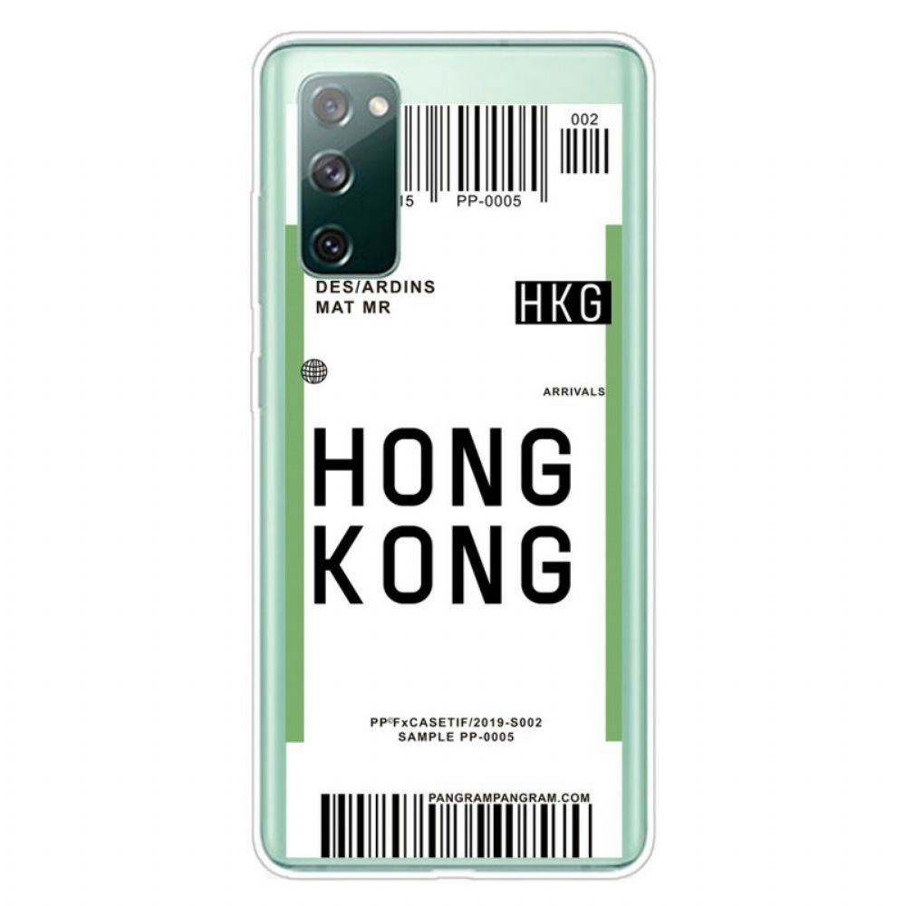 Hoesje voor Samsung Galaxy S20 FE Instapkaart Naar Hong Kong