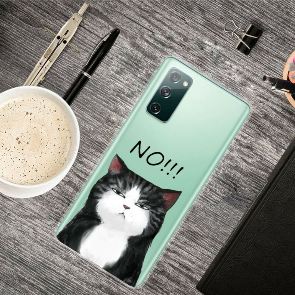 Hoesje voor Samsung Galaxy S20 FE De Kat Die Nee Zegt