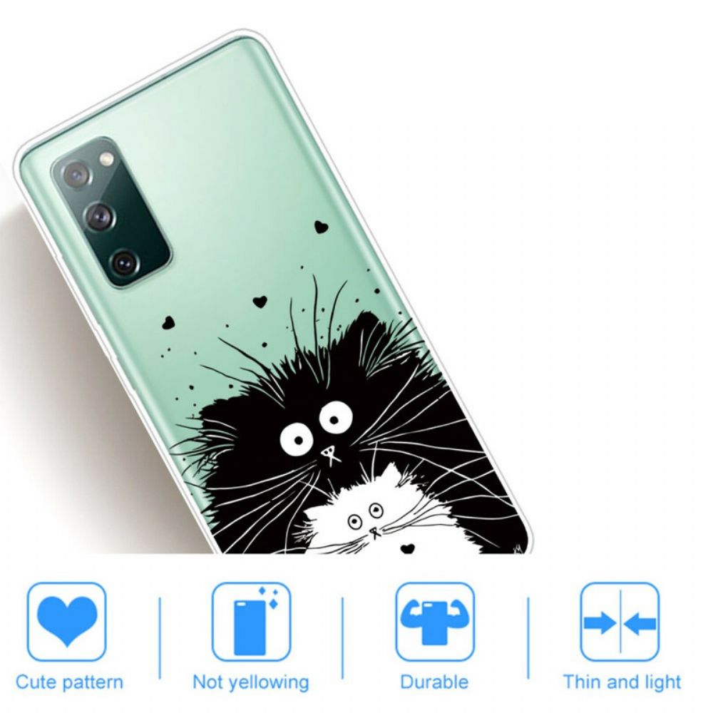 Hoesje voor Samsung Galaxy S20 FE Kijk Naar De Katten