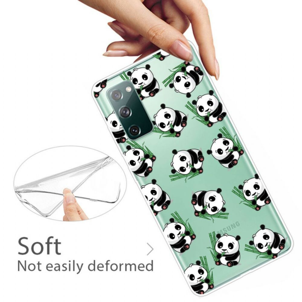 Hoesje voor Samsung Galaxy S20 FE Kleine Panda's