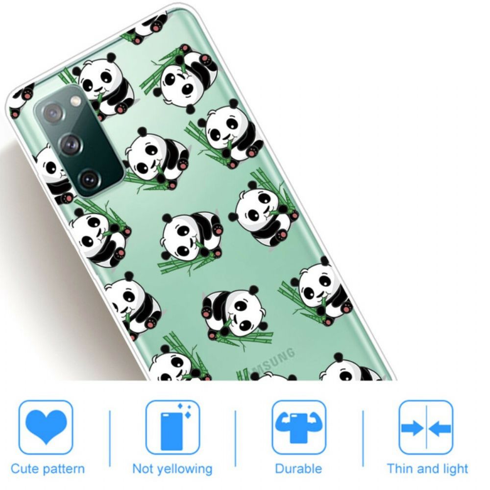 Hoesje voor Samsung Galaxy S20 FE Kleine Panda's