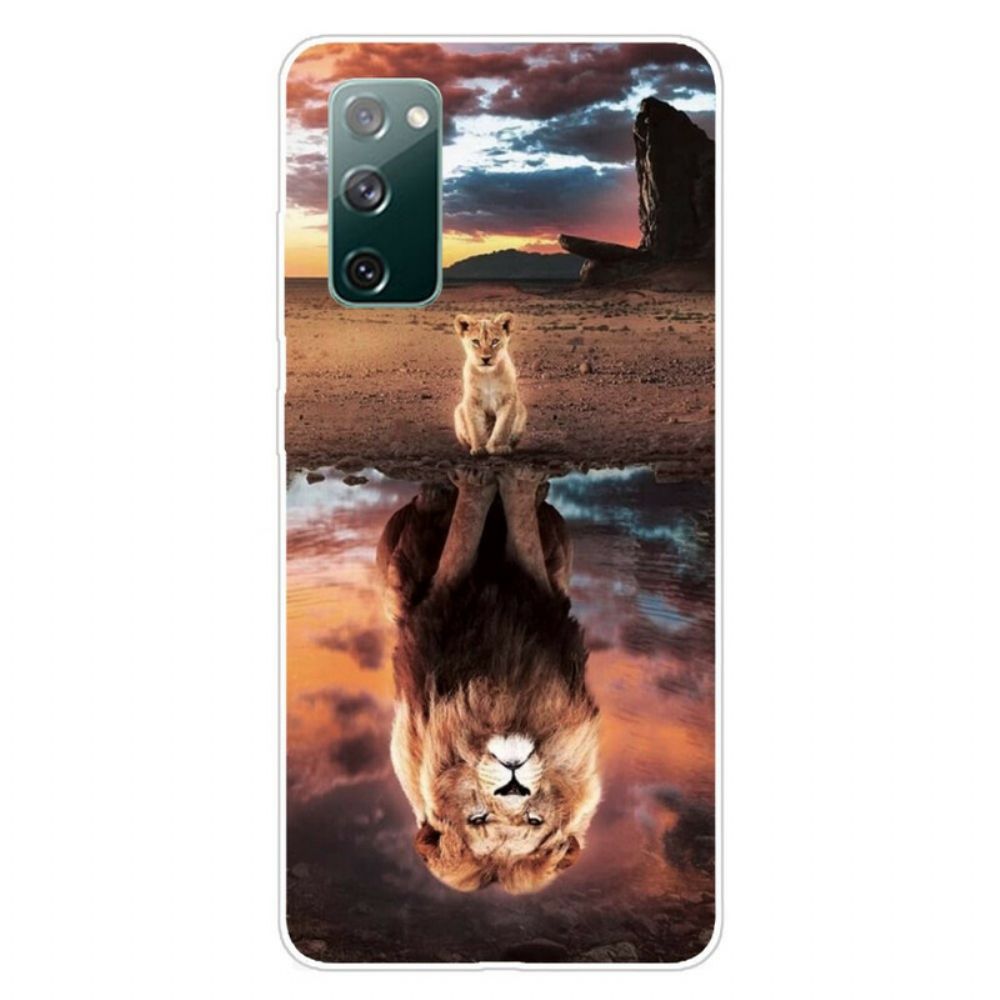 Hoesje voor Samsung Galaxy S20 FE Leeuwenwelp Droom