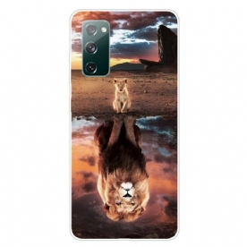 Hoesje voor Samsung Galaxy S20 FE Leeuwenwelp Droom