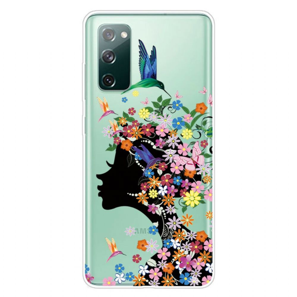 Hoesje voor Samsung Galaxy S20 FE Mooi Bloemhoofd