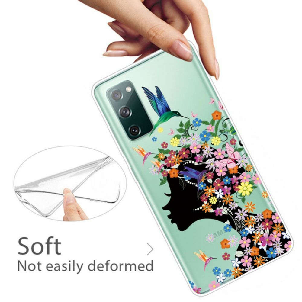 Hoesje voor Samsung Galaxy S20 FE Mooi Bloemhoofd