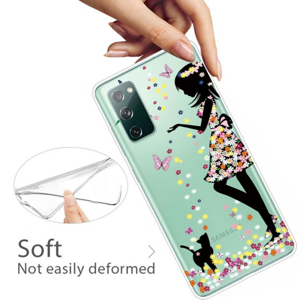 Hoesje voor Samsung Galaxy S20 FE Mooi Bloemhoofd