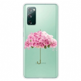 Hoesje voor Samsung Galaxy S20 FE Rozen Paraplu