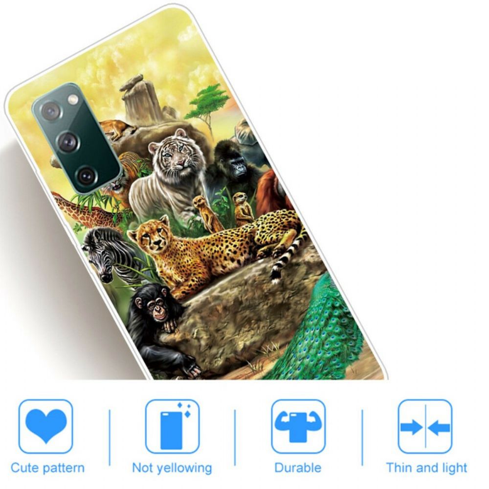 Hoesje voor Samsung Galaxy S20 FE Safaridieren