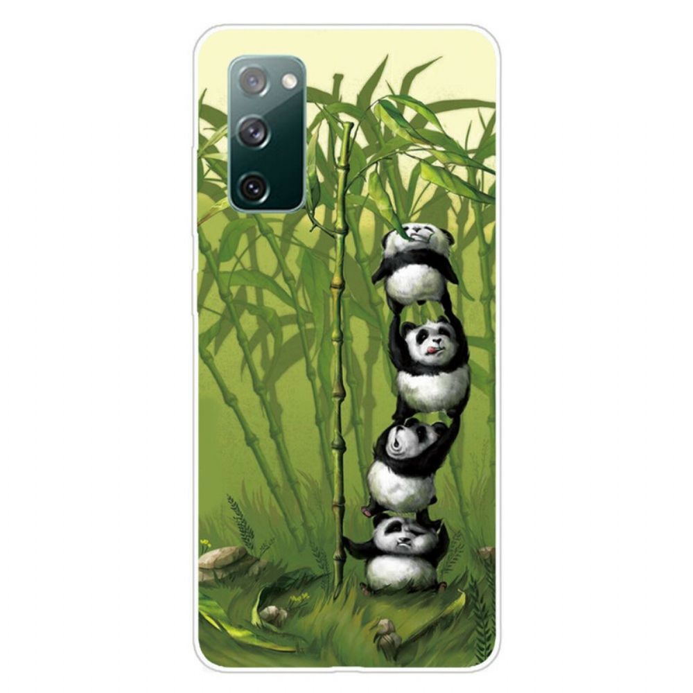 Hoesje voor Samsung Galaxy S20 FE Stapel Panda's