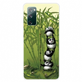 Hoesje voor Samsung Galaxy S20 FE Stapel Panda's