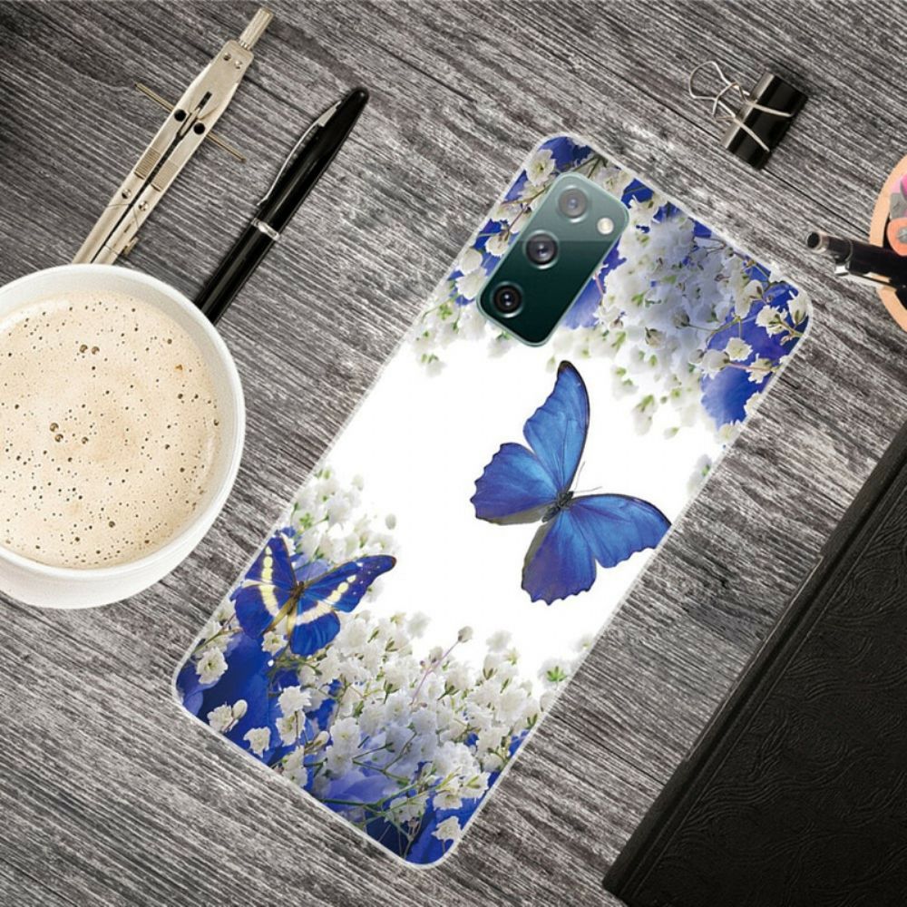 Hoesje voor Samsung Galaxy S20 FE Vlinders Ontwerp