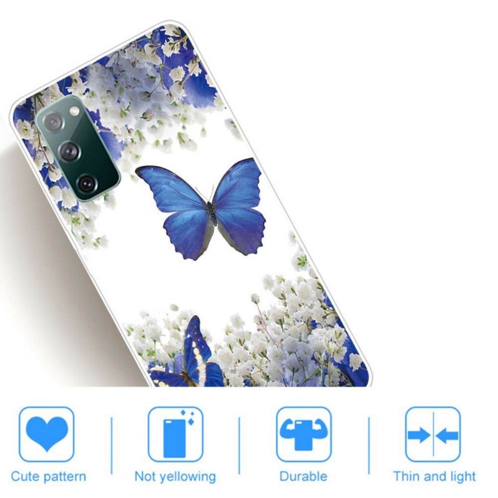 Hoesje voor Samsung Galaxy S20 FE Vlinders Ontwerp