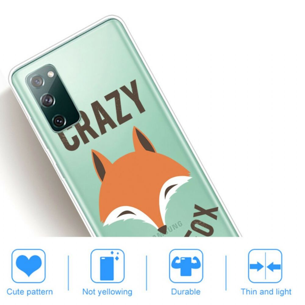 Hoesje voor Samsung Galaxy S20 FE Vos / Gek Als Een Vos