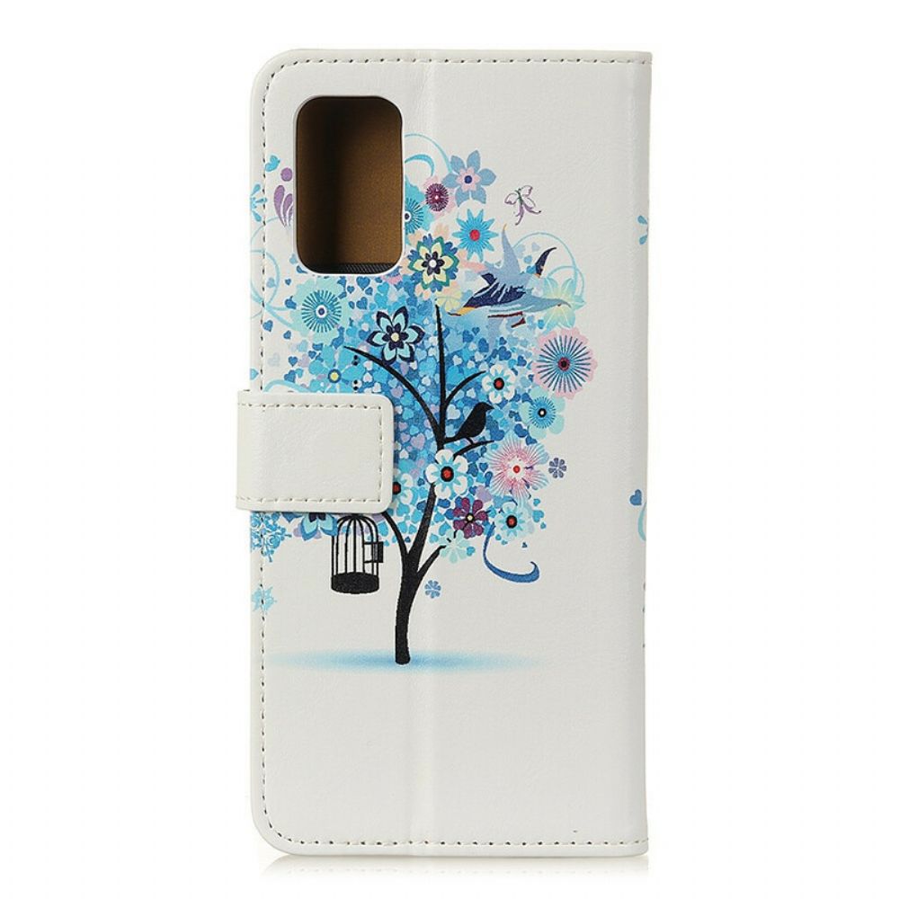 Leren Hoesje voor Samsung Galaxy S20 FE Bloeiende Boom