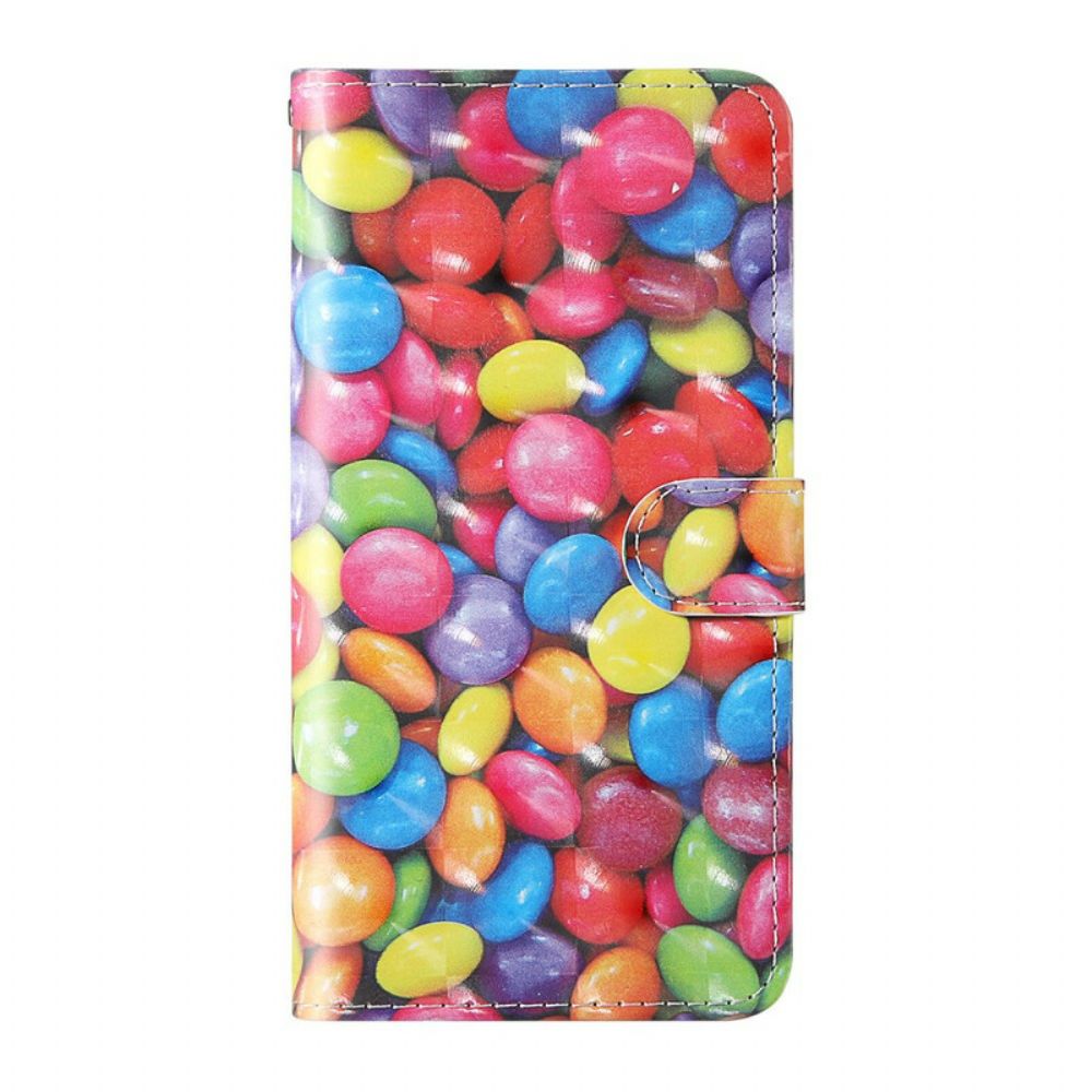 Leren Hoesje voor Samsung Galaxy S20 FE Licht Spot Snoep Met Lanyard