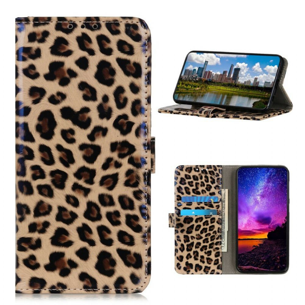 Leren Hoesje voor Samsung Galaxy S20 FE Luipaard