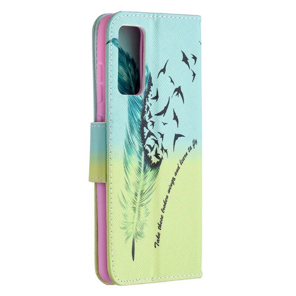 Leren Hoesje voor Samsung Galaxy S20 FE Leren Vliegen