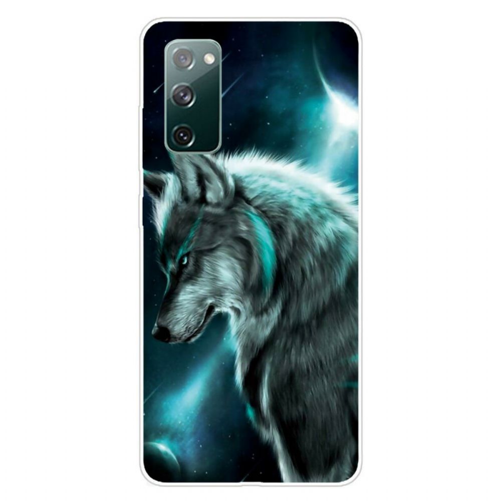 Telefoonhoesje voor Samsung Galaxy S20 FE Koninklijke Wolf