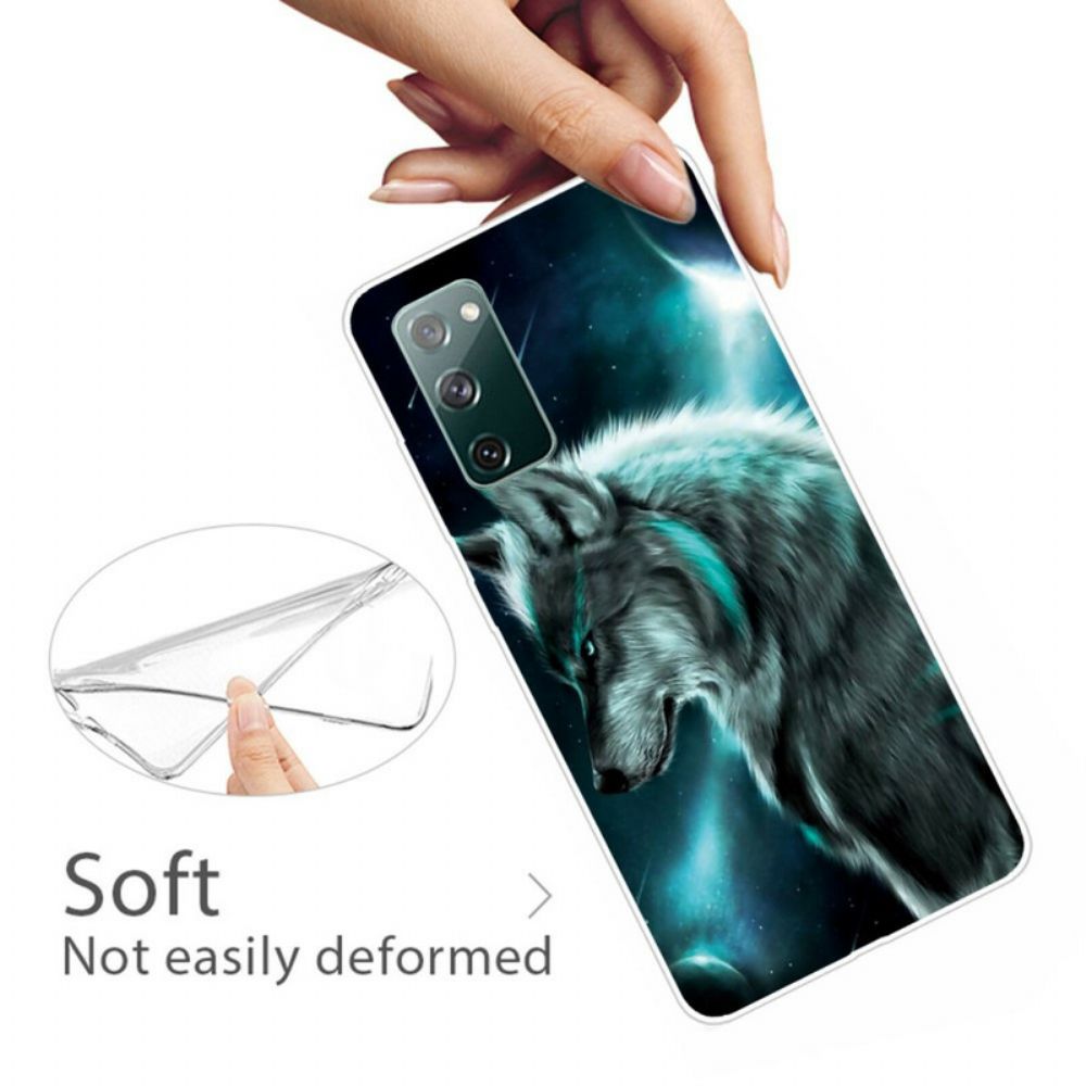 Telefoonhoesje voor Samsung Galaxy S20 FE Koninklijke Wolf