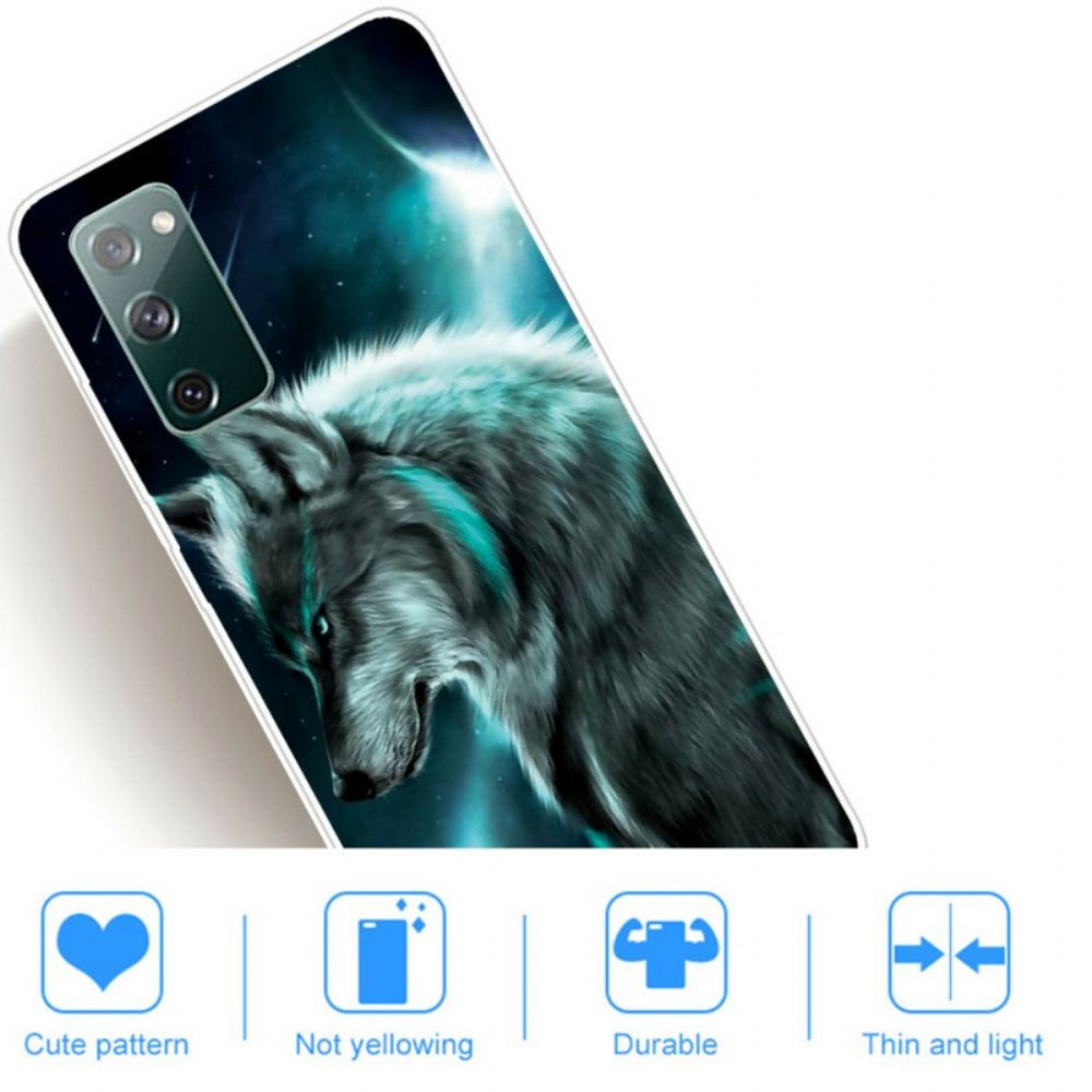 Telefoonhoesje voor Samsung Galaxy S20 FE Koninklijke Wolf