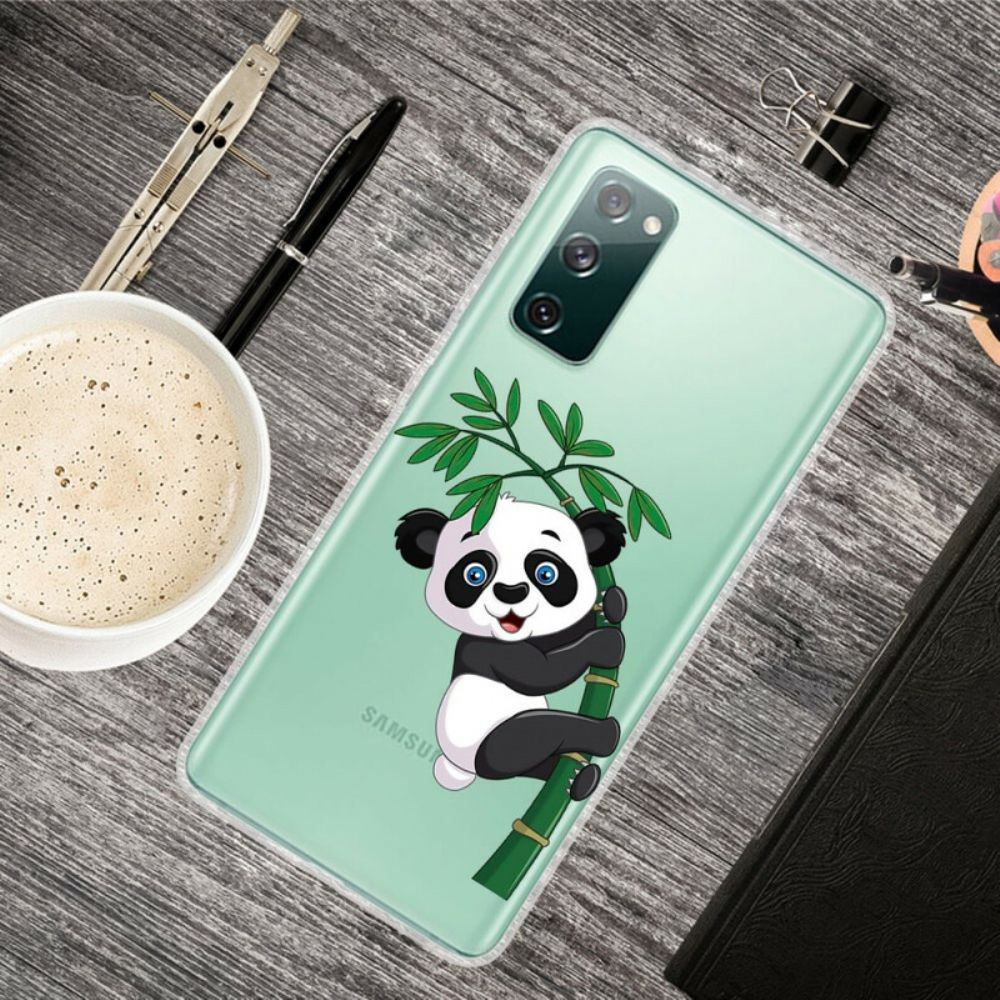 Telefoonhoesje voor Samsung Galaxy S20 FE Naadloze Panda Op Bamboe