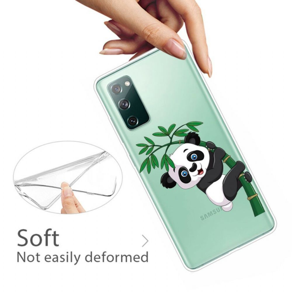 Telefoonhoesje voor Samsung Galaxy S20 FE Naadloze Panda Op Bamboe