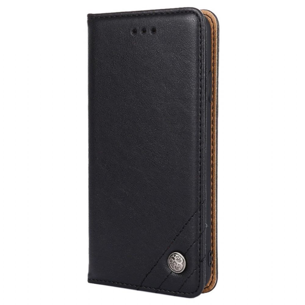 Bescherming Hoesje voor Oppo Reno 8 Pro Folio-hoesje Decoratieve Klinknagel