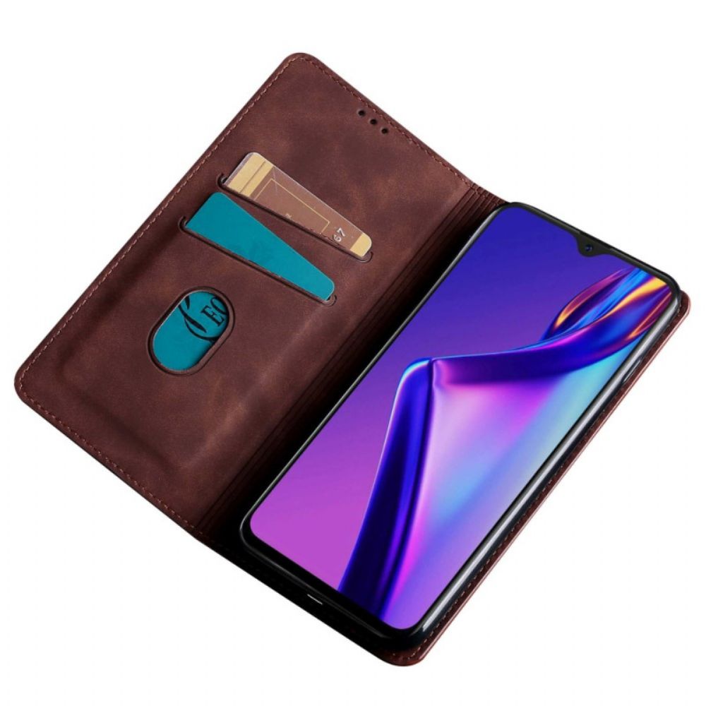 Bescherming Hoesje voor Oppo Reno 8 Pro Folio-hoesje Ledereffect