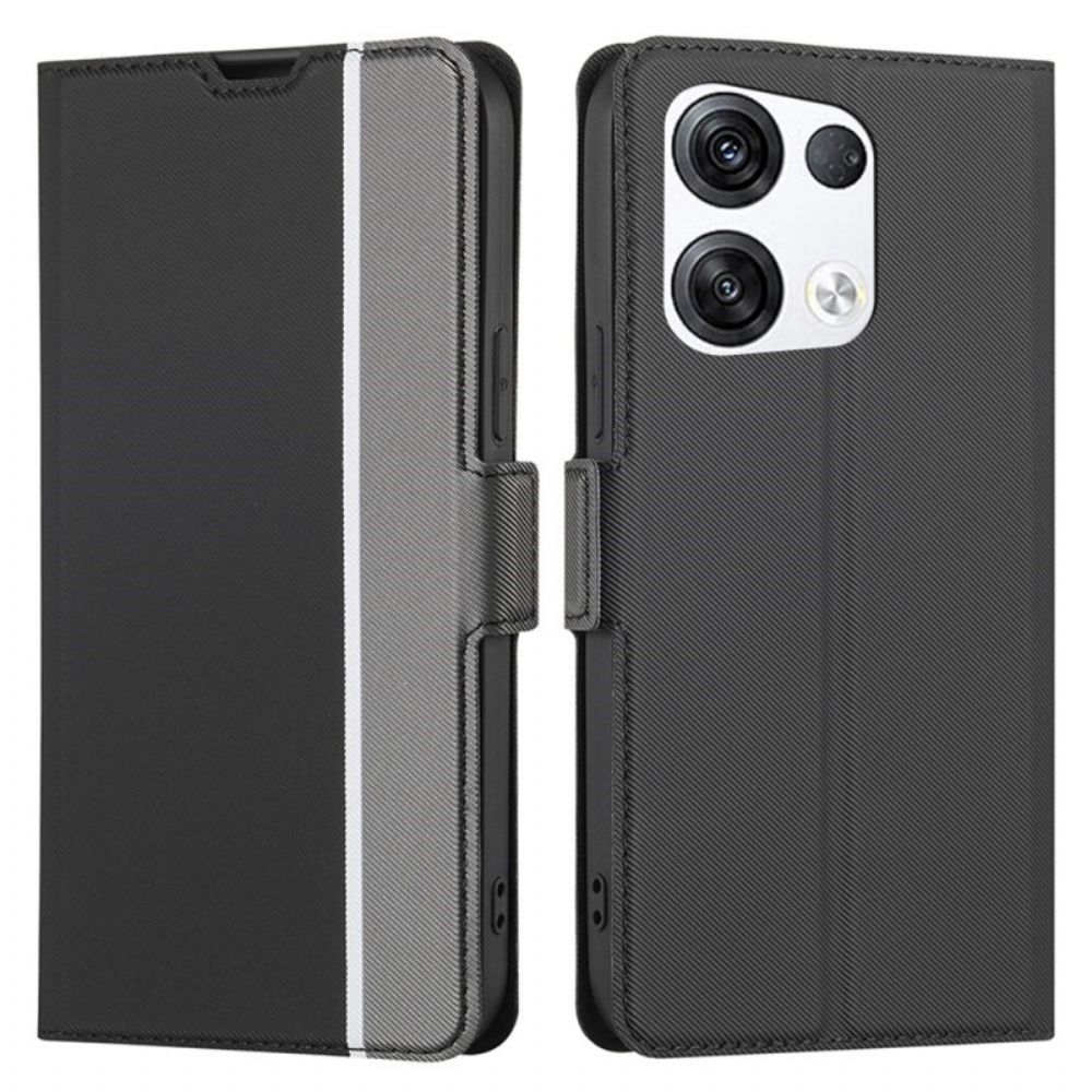 Flip Case voor Oppo Reno 8 Pro Tweekleurig