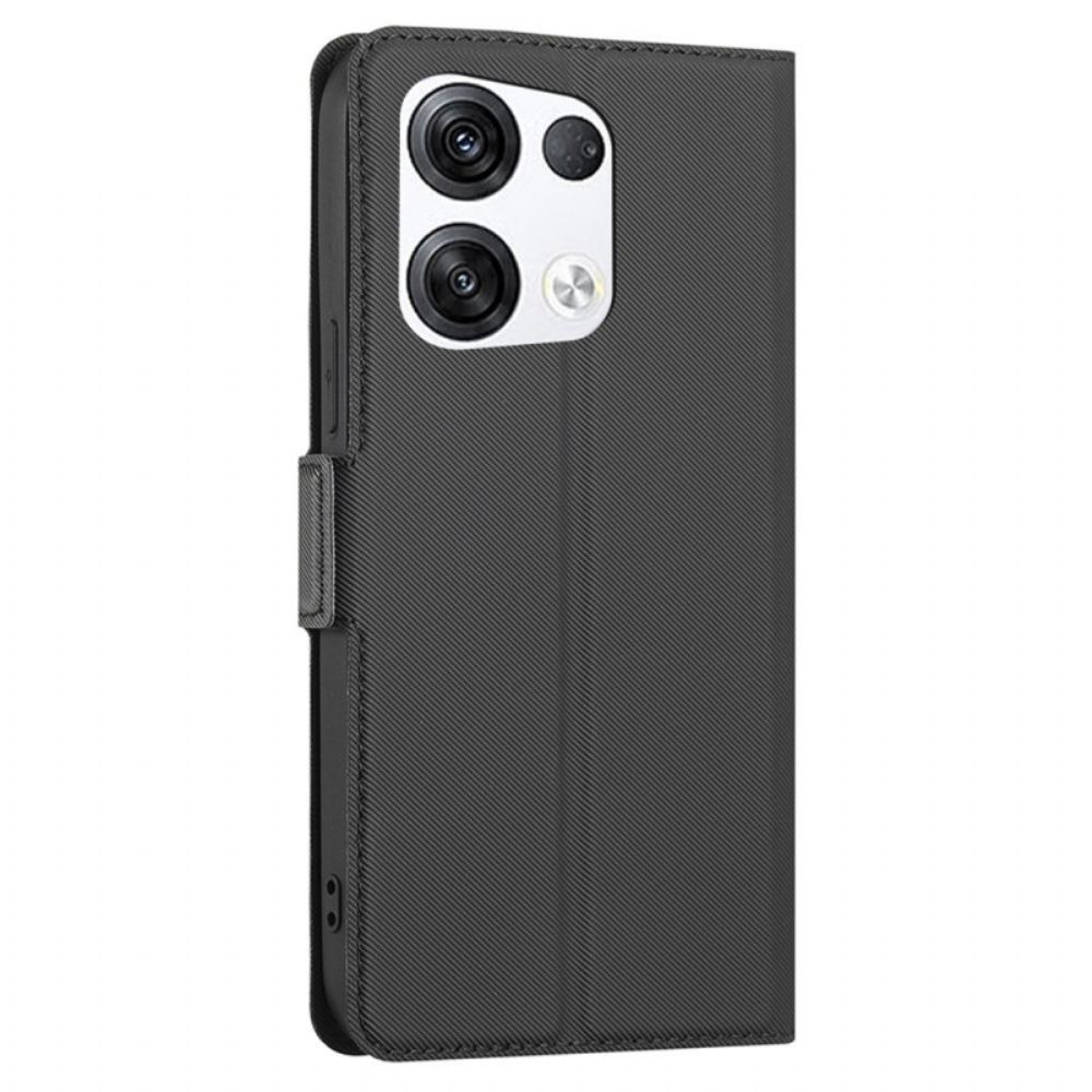 Flip Case voor Oppo Reno 8 Pro Tweekleurig