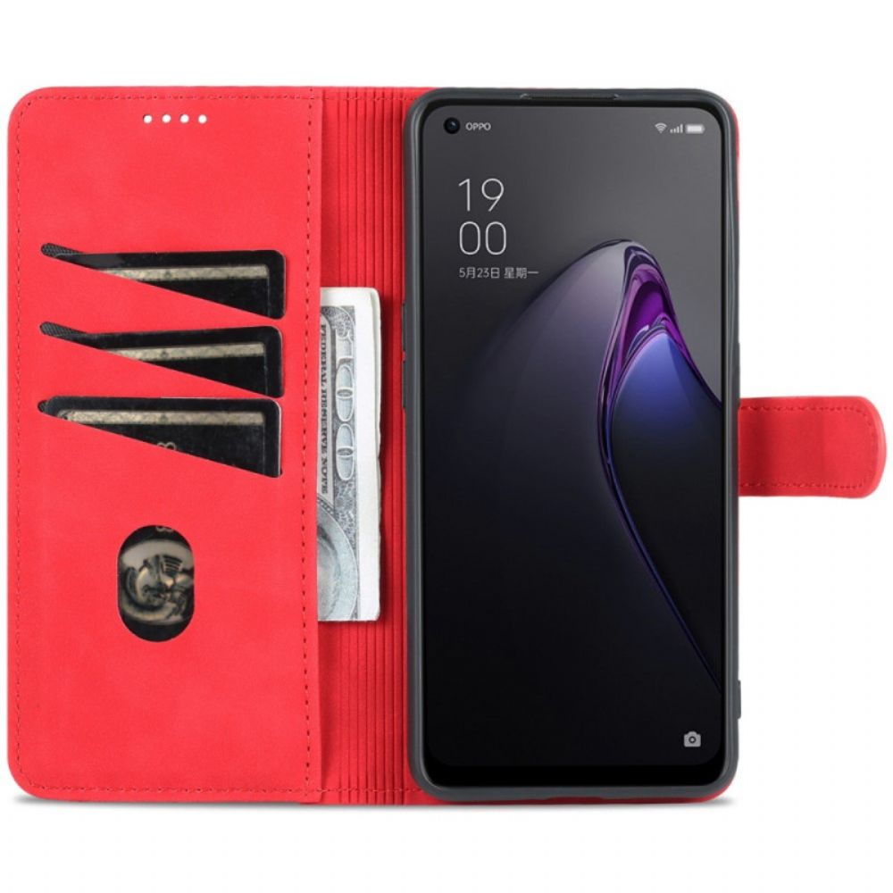 Folio-hoesje voor Oppo Reno 8 Pro Azns Lederen Stijl