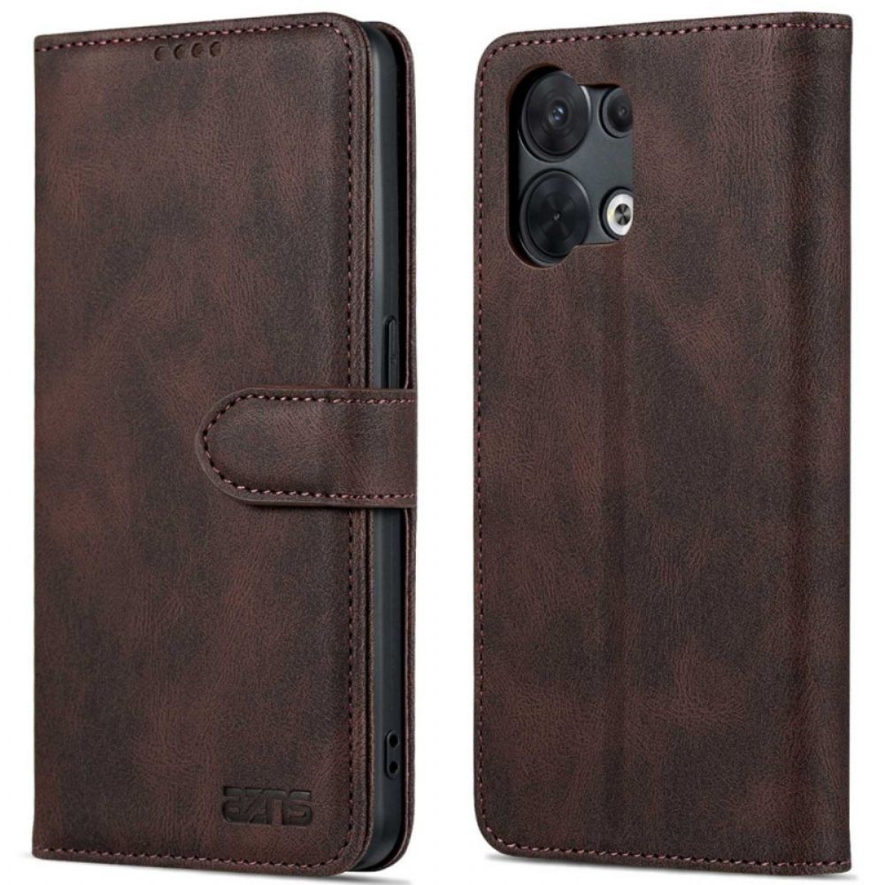 Folio-hoesje voor Oppo Reno 8 Pro Azns Vintage Leereffect