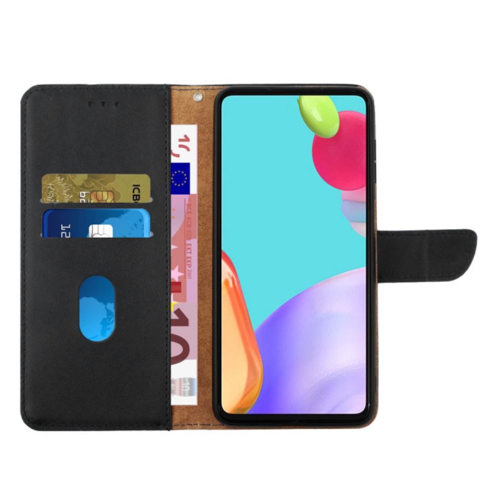 Folio-hoesje voor Oppo Reno 8 Pro Echt Nappaleer