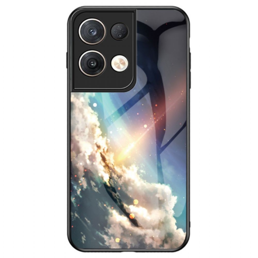 Hoesje voor Oppo Reno 8 Pro Gehard Glaspatroon